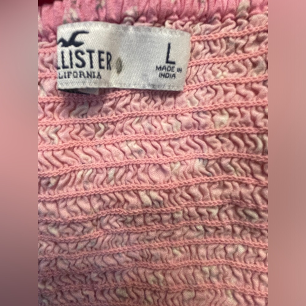 Hollister Women's Seamed Corset Crop Top Floral Pink Size Large - Picture 5 of 7